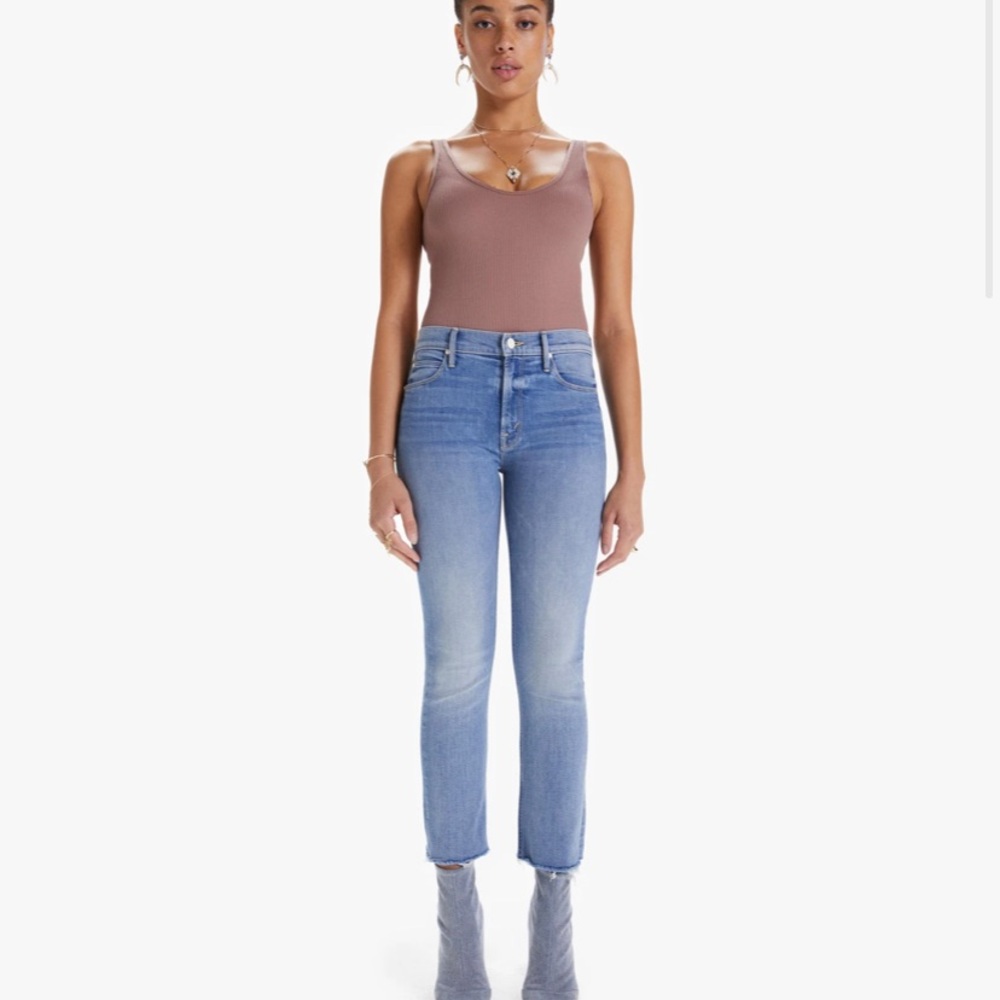 Mother MIDRISE DAZZLER CROP FRAY
Blowing Kisses